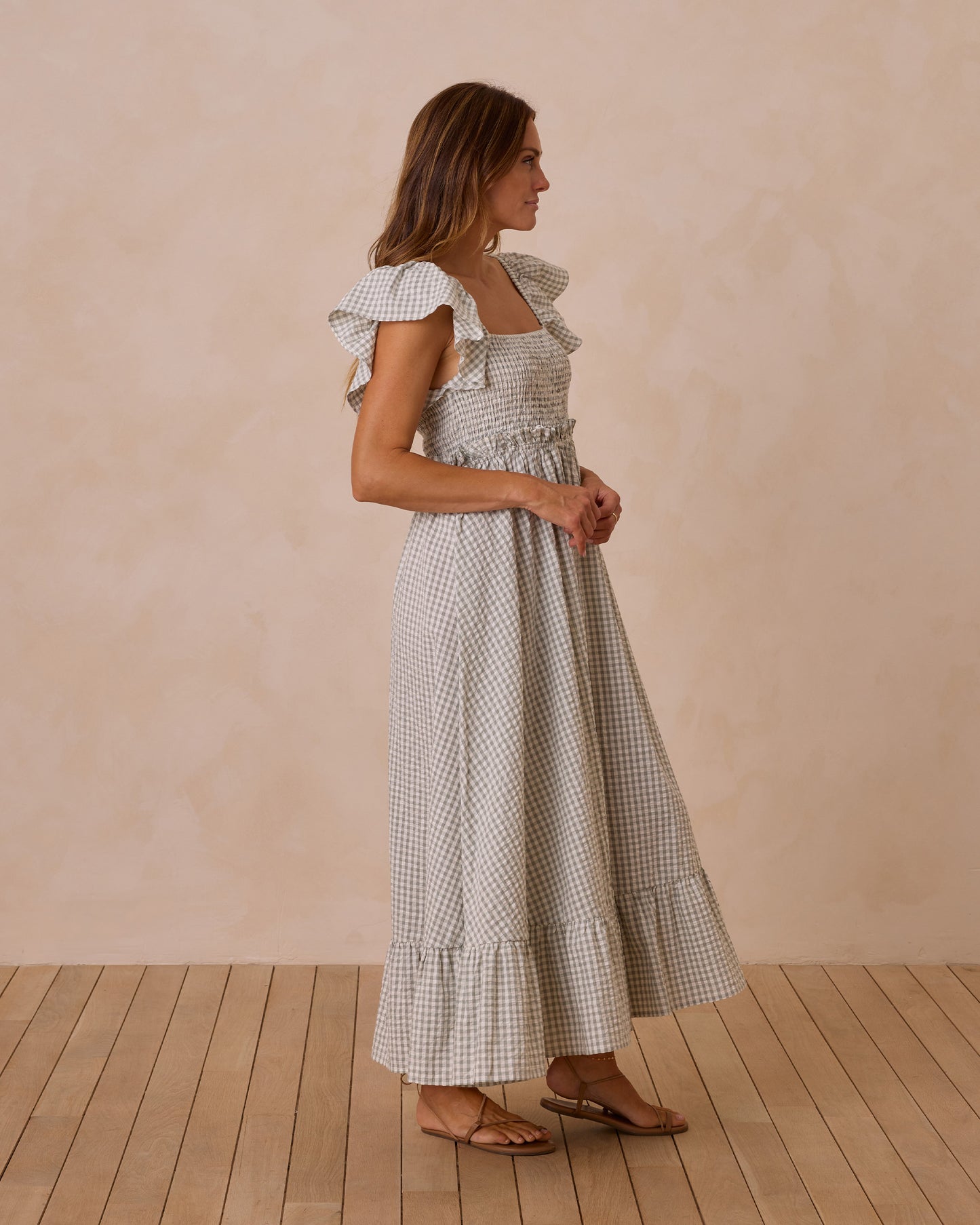 RYLEE + CRU | Francesca Dress | Eucalyptus Gingham | PRE ORDER