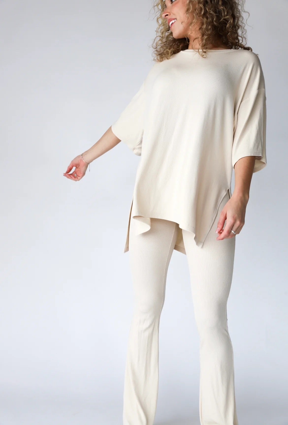 All Weekend Long Pant Set — Oatmeal