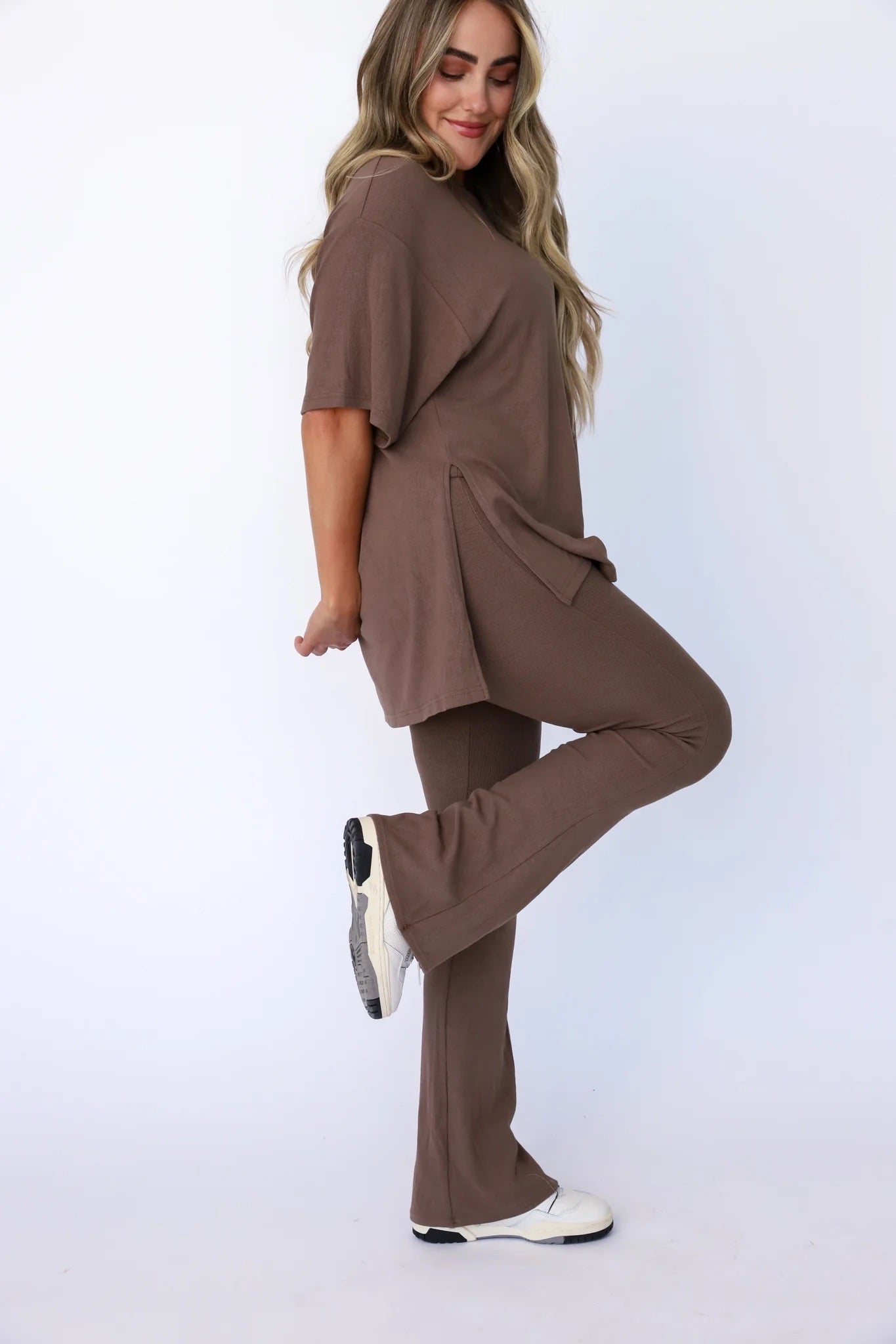 All Weekend Long Pant Set — Taupe