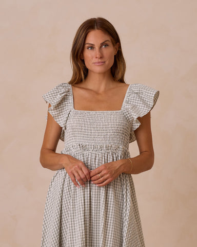 RYLEE + CRU | Francesca Dress | Eucalyptus Gingham | PRE ORDER
