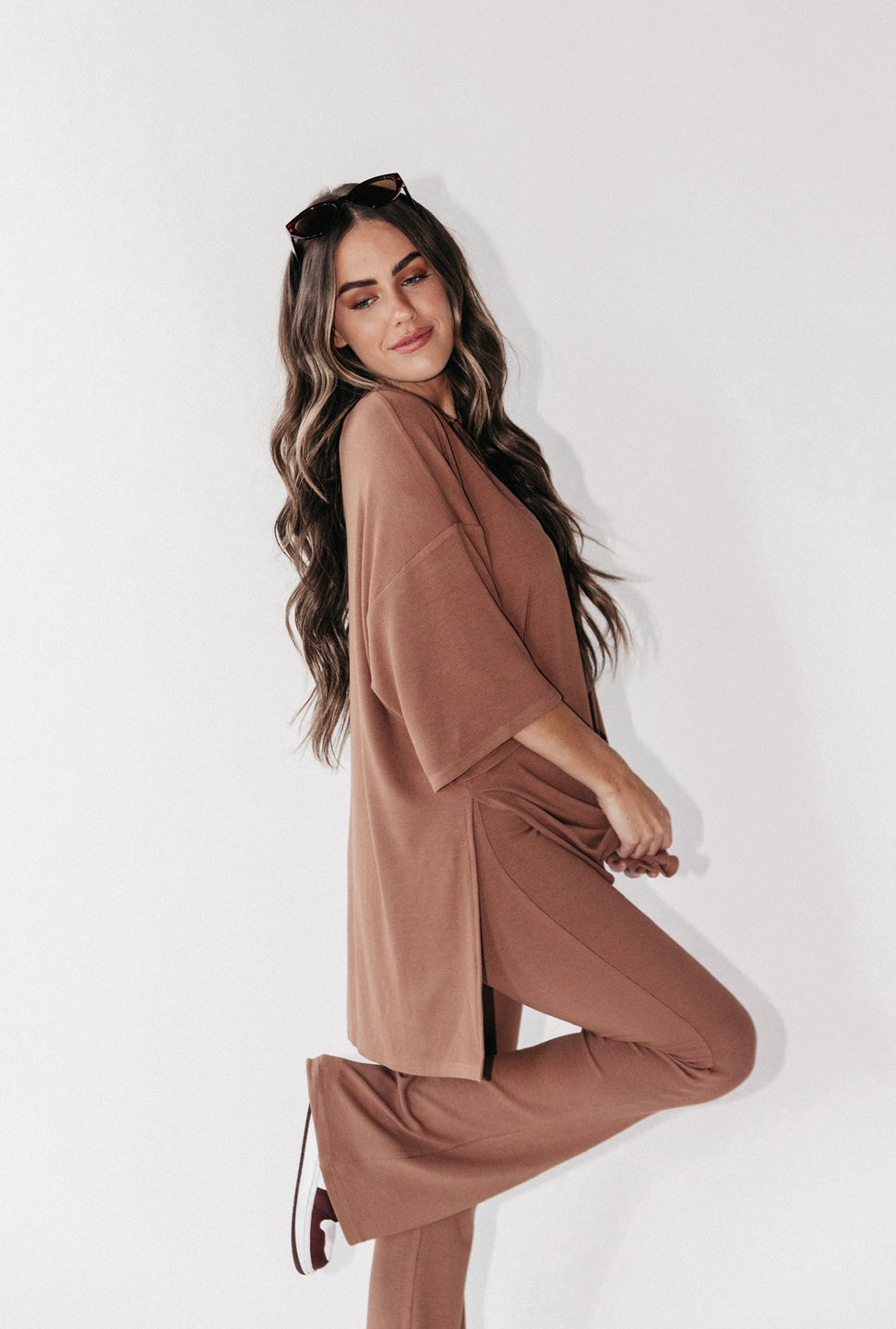 All Weekend Long Pant Set — Camel