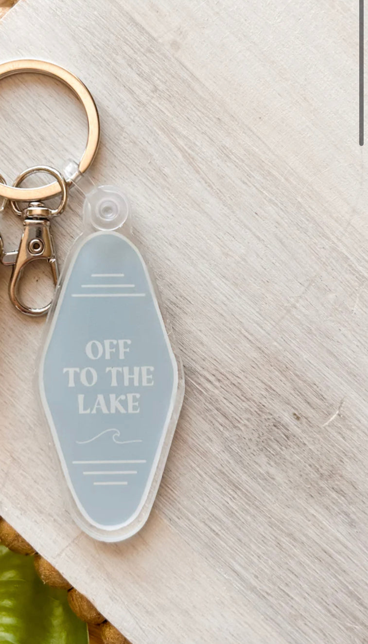 Off to the Lake Keychain