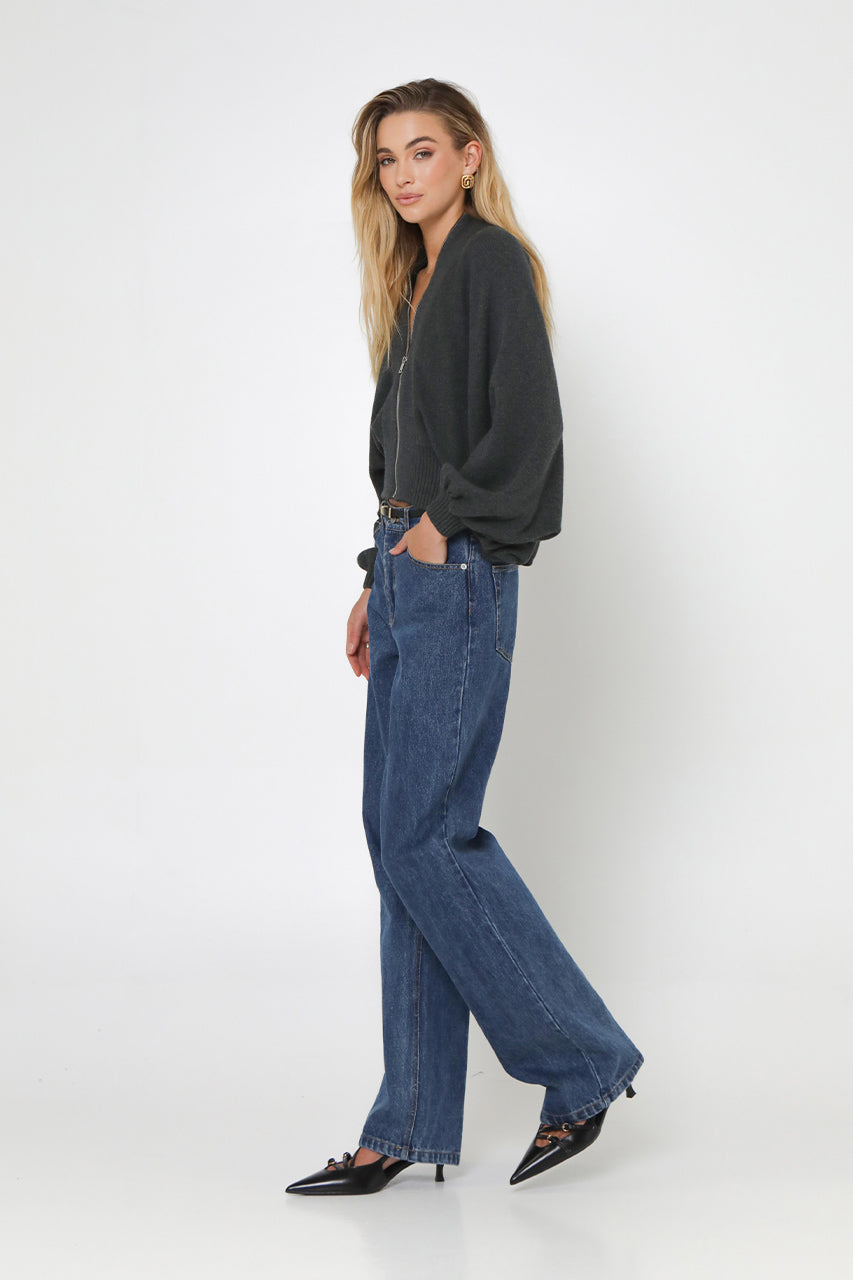Finn Zip Knit Cardigan