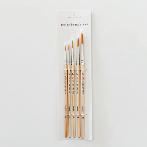Emily Lux Studio Set of 5 Watercolour Brushes