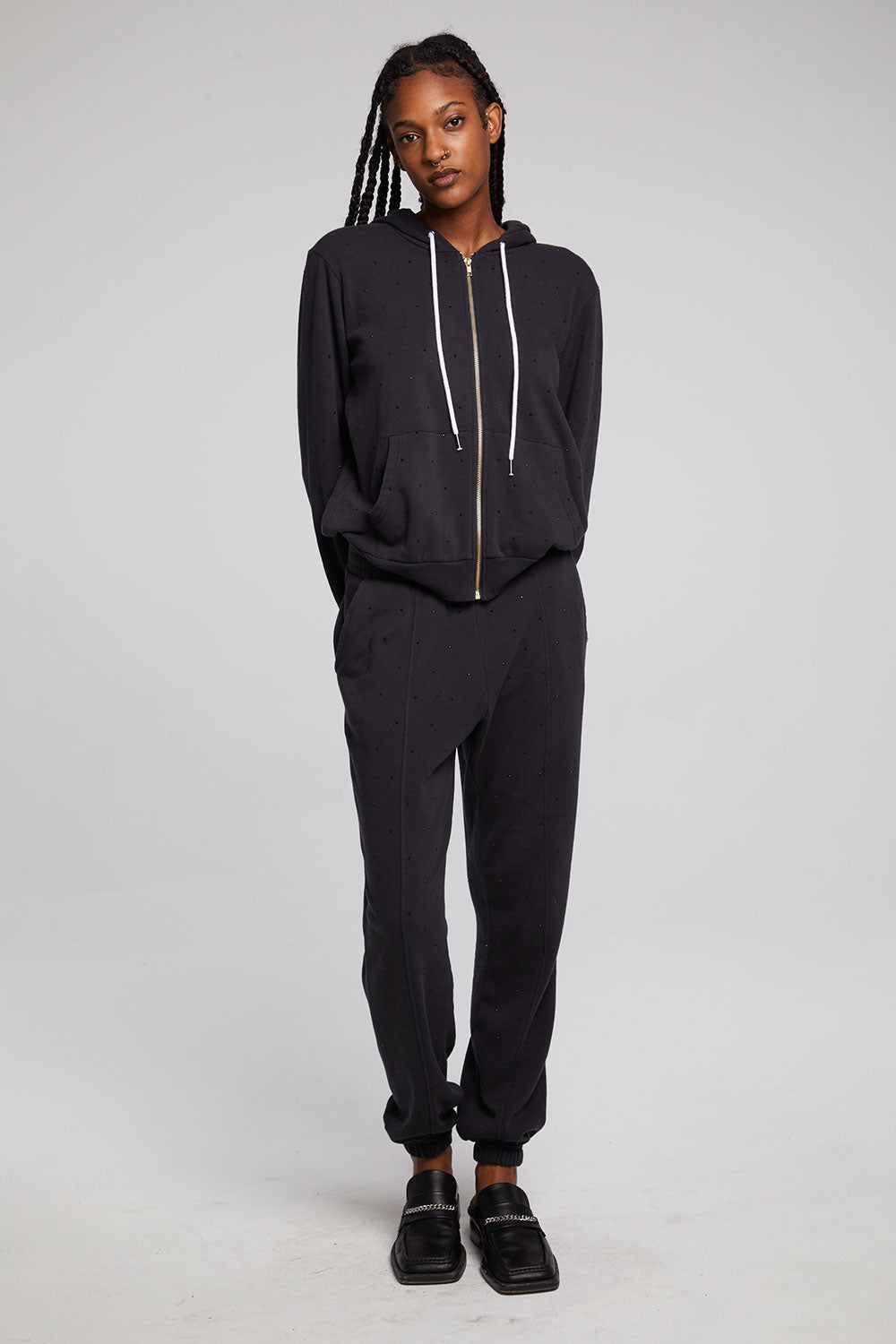 Lex Licorice Zip Up Hoodie