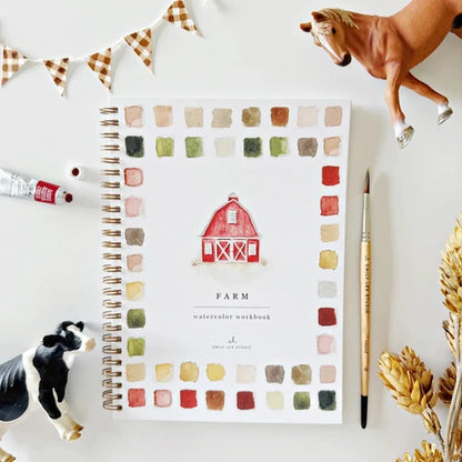 Emily Lux Studio Farm Watercolour Workbook