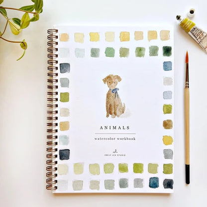Emily Lux Studio Animal Watercolour Workbook