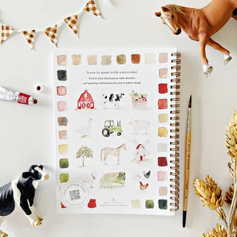 Emily Lux Studio Farm Watercolour Workbook