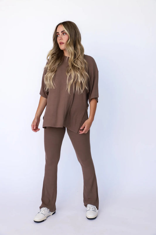 All Weekend Long Pant Set — Taupe