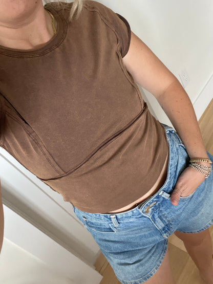 Weekend Wander T-Shirt - Vintage Brown
