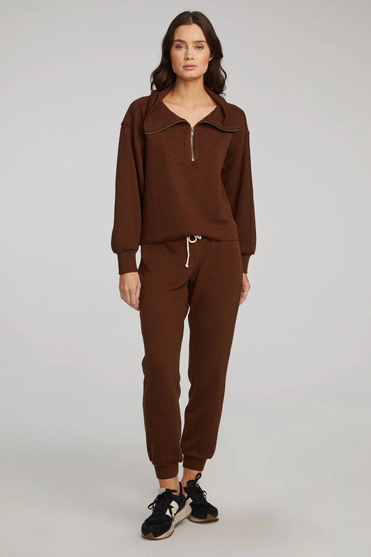 Pull on Jogger Pant — Chocolate