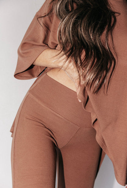 All Weekend Long Pant Set - Camel