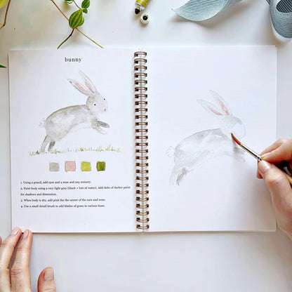 Emily Lux Studio Animal Watercolour Workbook