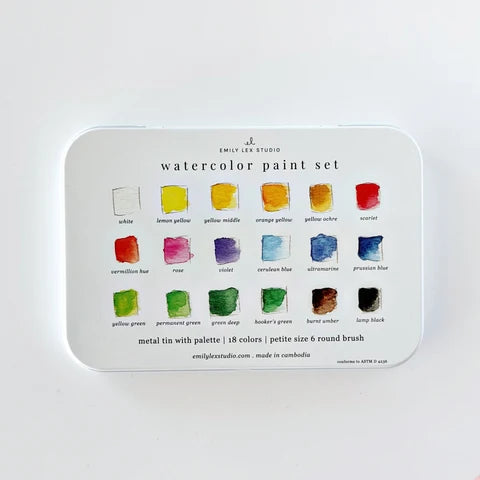 Emily Lux Studio 18 Watercolour Paint Set
