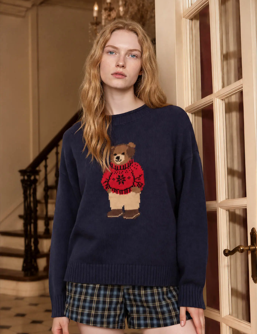 The Holiday Teddy | Navy