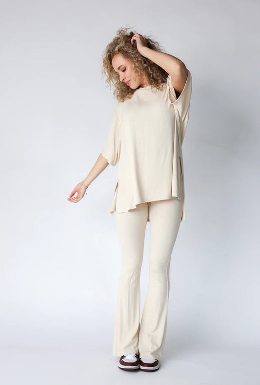 All Weekend Long Pant Set — Oatmeal