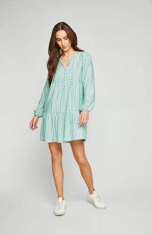 GENTLE FAWN | Emily Dress — Palm Stripe