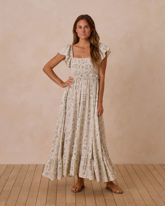 RYLEE + CRU Francesca Dress || Tile