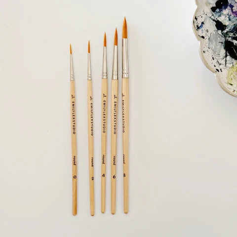 Emily Lux Studio Set of 5 Watercolour Brushes