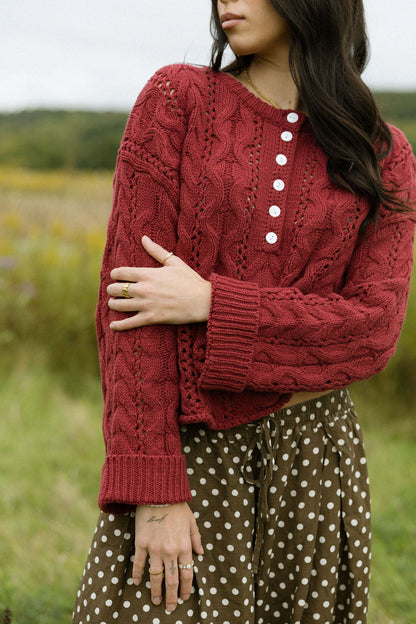 Raspberry Fields Sweater