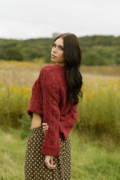 Raspberry Fields Sweater