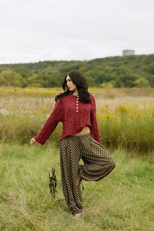 PRE ORDER | The Cocoa Dot Trouser