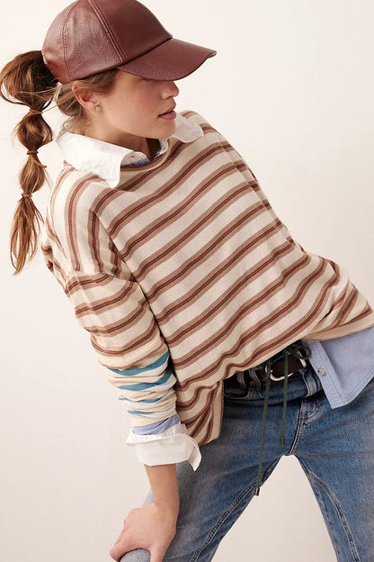 Free People |Nina Stripe Long-Sleeve Tee | PRE ORDER