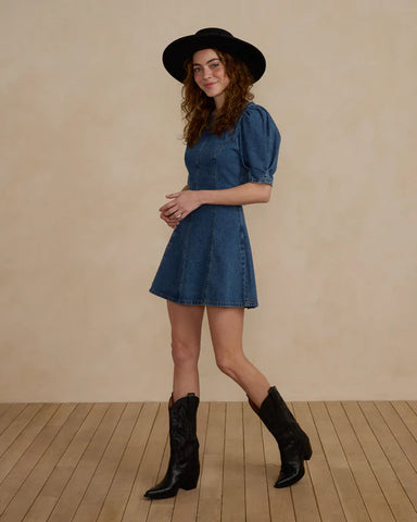 Levi Mini Dress — Indigo