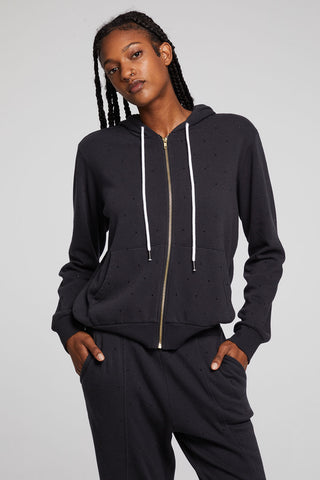 Lex Licorice Zip Up Hoodie